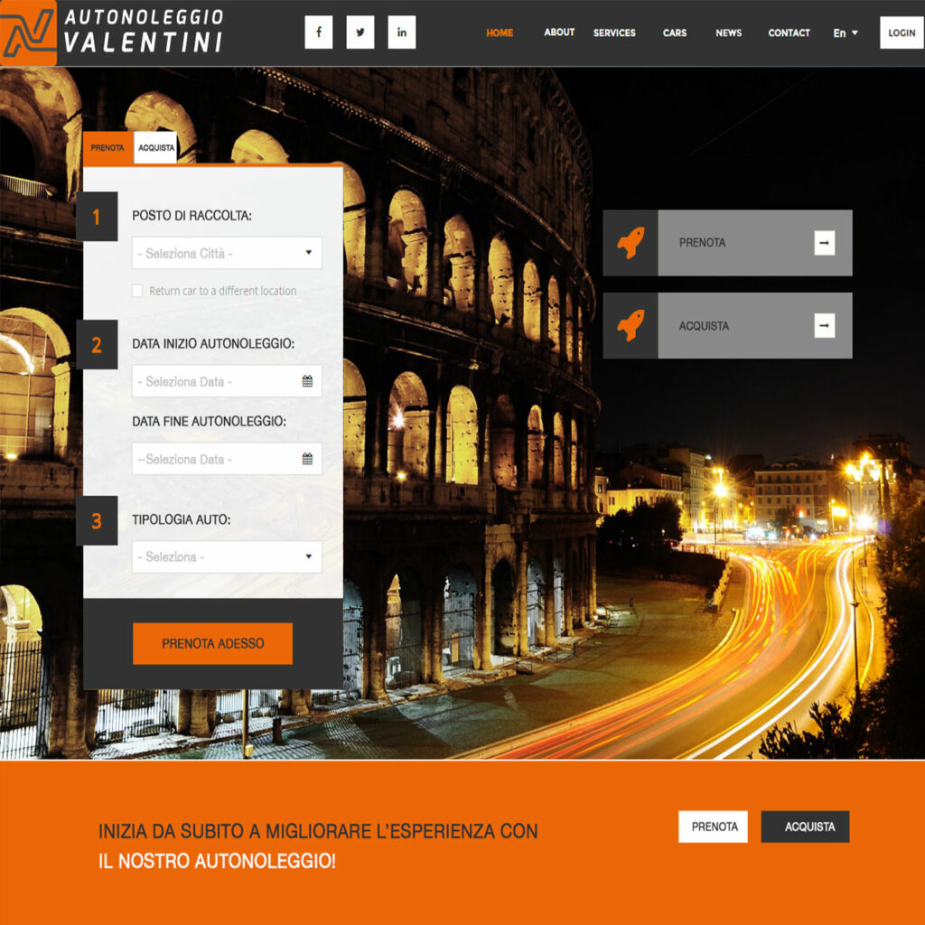 Realizzazione siti web - Autonoleggio_Valentini_Roma_copertina