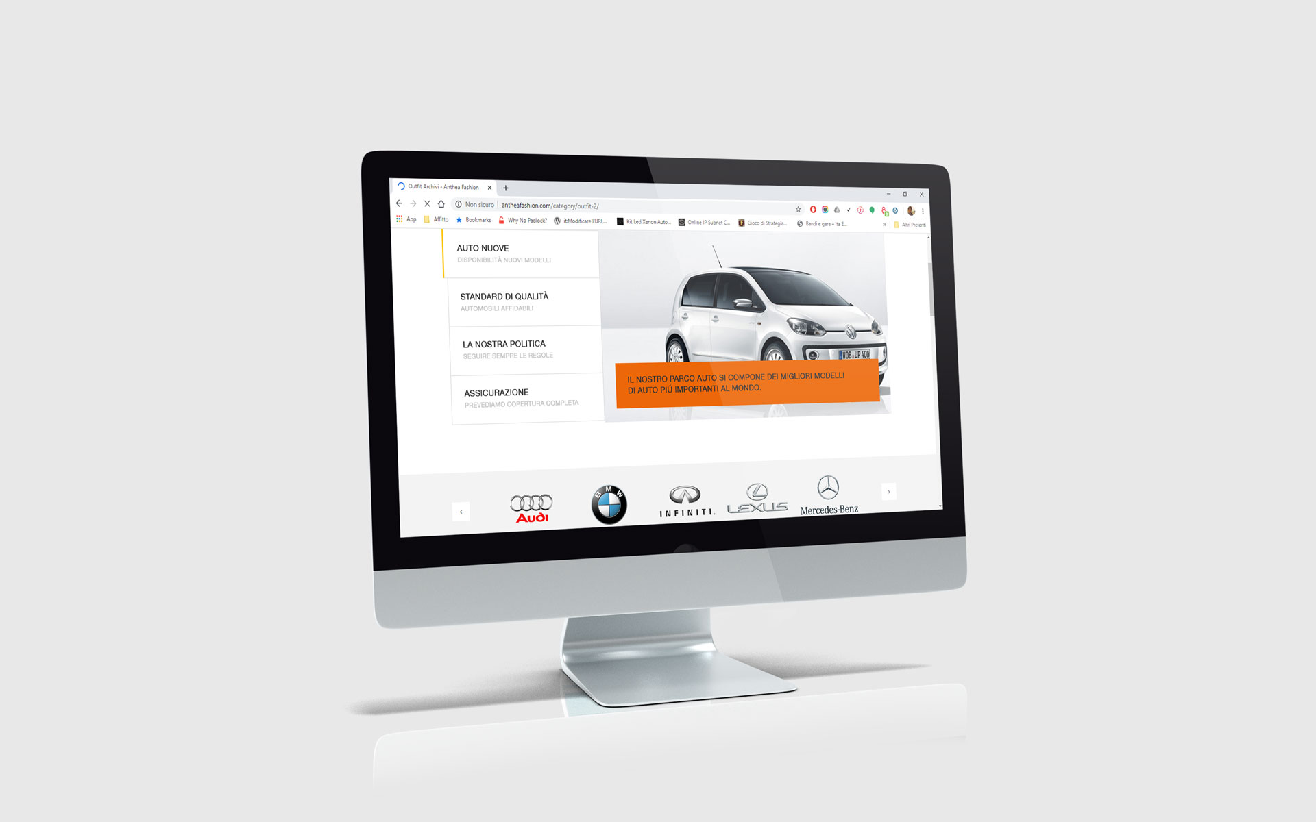 Realizzazione siti web - Autonoleggio_Valentini_Roma_monitor