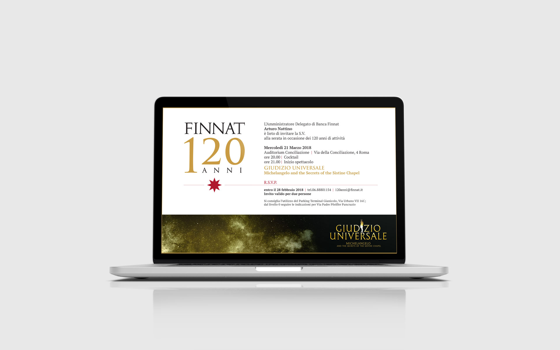 Realizzazione siti web - Finnat120anni_laptop