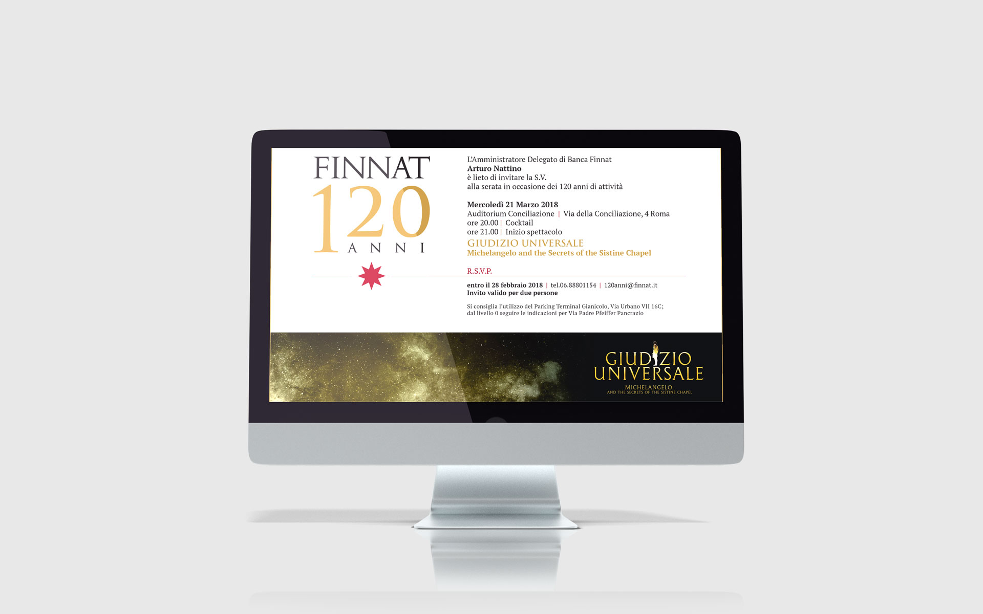 Realizzazione siti web - Finnat120anni_monitor