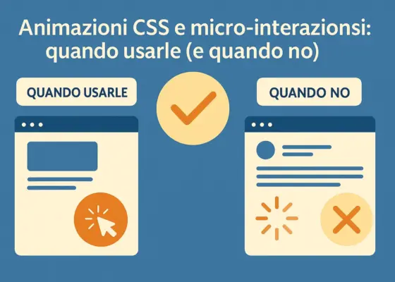 Animazioni CSS e micro interazioni