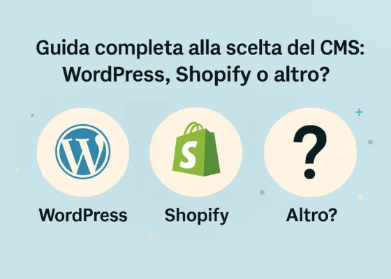 Guida completa alla scelta del CMS WordPress Shopify o altro