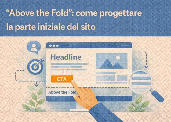 Above the Fold come progettare la parte iniziale del sito