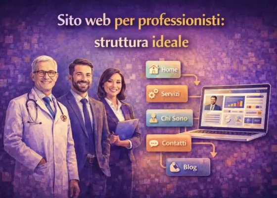 sito web per professionisti struttura ideale